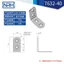 Dày Mở Rộng Mã Góc Bằng Thép Không Gỉ Bạc Hình Chữ L 90 Độ Góc Phải Mã Laminate Kéo Chân Đế Chịu Lực Dây WQ
