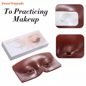 FAVORITEGOODS Hỗ trợ hoàn hảo cho mắt mặt Silicone dành cho người mới bắt đầu lông mi nghệ sĩ Thực hành Trang điểm Face Board