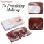 FAVORITEGOODS Hỗ trợ hoàn hảo cho mắt mặt Silicone dành cho người mới bắt đầu lông mi nghệ sĩ Thực hành Trang điểm Face Board