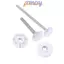 TMOY 1 / 4 Bộ phụ tùng cổng trẻ em M8 M10 màu trắng - Trục xoay & Bu lông vít phù hợp với áp suất cho cổng an toàn TMOY