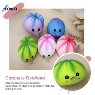 YOWEI Kawaii Bánh Bao Bong Bóng Bóp Đồ Chơi Giảm Căng Thẳng Phục Hồi Chậm Cho Lo Âu Và Vui Nhộn VN
