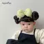 AqToCna Thời Trang Dễ Thương Cho Bé Trẻ Em Tóc Giả Trẻ Em Bé Gái Nơ Tóc Giả Băng Đô Quấn Tóc Sơ Sinh Tập Đi Tóc Giả Mũ Tóc Giả Cosplay Mũ nón AqToCna