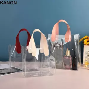 Túi mua sắm trong suốt KANGN, Túi Tote PVC trong suốt, Túi đựng đồ chống nước có tay cầm dung tích lớn