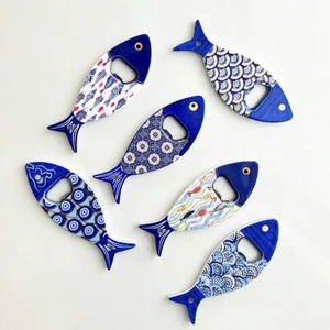 Phong cách mới Dụng cụ mở chai Nhãn dán tủ lạnh Chất liệu Melamine Họa tiết dập nổi Thủ công mạ vàng