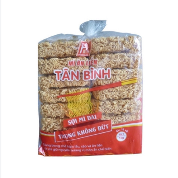 Thùng Mì Ký Tân Bình Túi 1Kg Có Gói Gia Vị