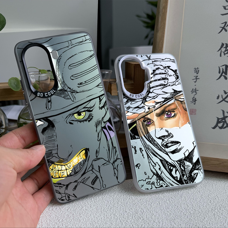 Dành cho Redmi Turbo 5 Max / Turbo 4 Pro / POCO X8 Pro X7 X6 F8 F7 “JOJO ” ”‌Ốp điện thoại viền mềm lưng cứng Gyro "/ Note 15 Pro Mi 15T 14T K90 Pro Redmi chống sốc
