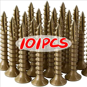 101 Cái / HỘP - Vít Chế Biến Gỗ Hai Sợi Cường Độ Cao Chống Rỉ Sét Thép Carbon Bit Hạng Nặng Sàn Nội Thất