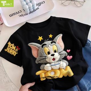 COD✅ (Hồ Chí Minh)Kids T Mall Áo phông tay ngắn In hình hoạt hình Áo Kiểu rộng và ấn tượng Trẻ em thời trang #VN1255