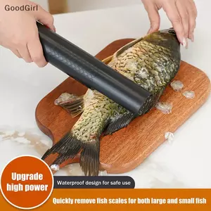 Dụng cụ tháo vảy cá điện gia dụng mới cầm tay có thể sạc lại hoàn toàn tự động bằng thép không gỉ de Fish Scale Tool 1PC VN