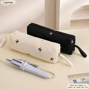Túi đựng máy uốn tóc CPINCP, có tay cầm Túi đựng máy sấy tóc dung tích lớn, Máy sấy tóc cầm tay mềm chống bụi mang theo để du lịch
