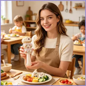 Khuôn Làm Bánh Gạo 3 Kích Thước Kích Thước Kích Thước Máy Làm Thịt Viên Gia Đình Cơm Bóng Khuôn Cho Bữa Ăn Gia Đình Chuẩn Bị Nhà Bếp mueadsyvn