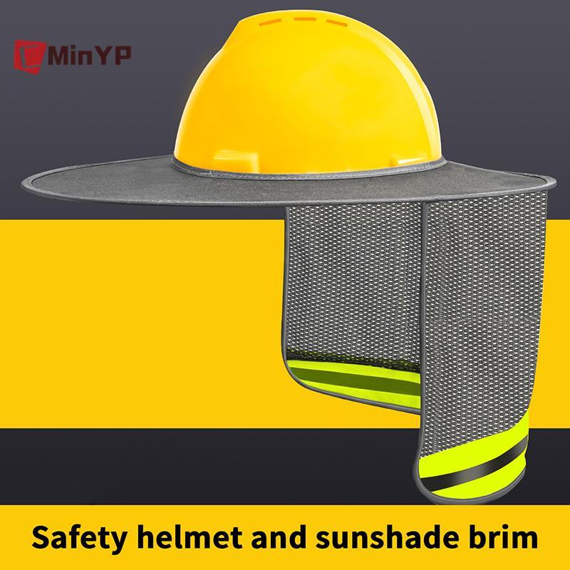 CMinYP Mùa Hè Chống Nắng Mũ Bảo Hiểm An Toàn Ne Shield Mũ Bảo Hiểm Sọc Phản Quang Mũ An Toàn Cho Công Nhân Xây Dựng Vinh Quang
