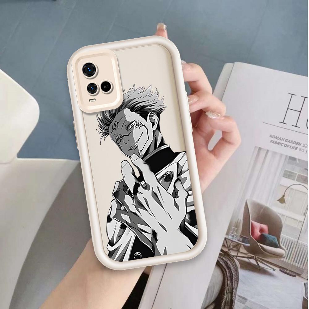 Ốp Lưng Cho VIVO Y33S Y33T Y21 Y21A Y21T Y21S T1X 4G Hoạt Hình Silicon Phụ Kiện Vỏ Điện Thoại Mềm TPU Jujutsu Kaisen Cool Boy Angel Eye Ốp Lưng Chống Sốc