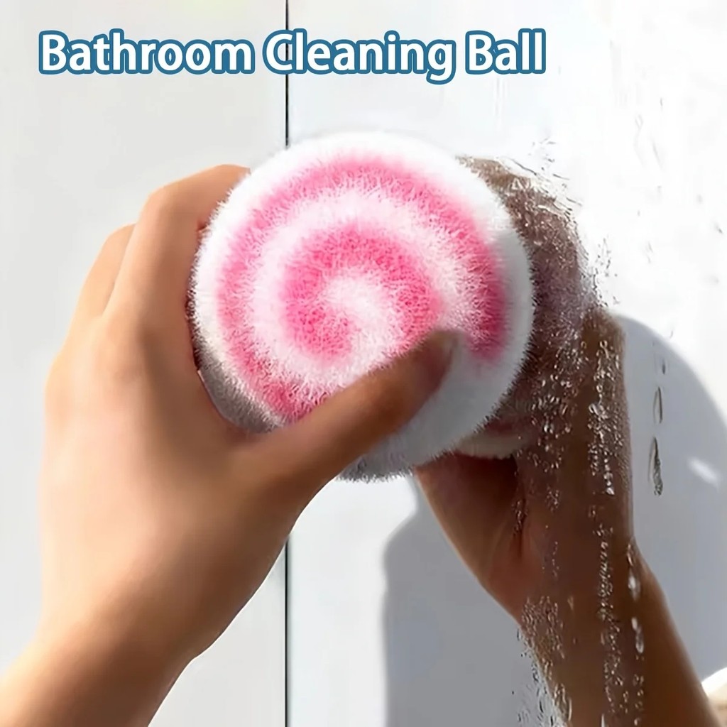 Bàn chải vệ sinh phòng tắm gia đình 3 quả bóng chà cho bồn rửa, bồn rửa và bồn tắm
