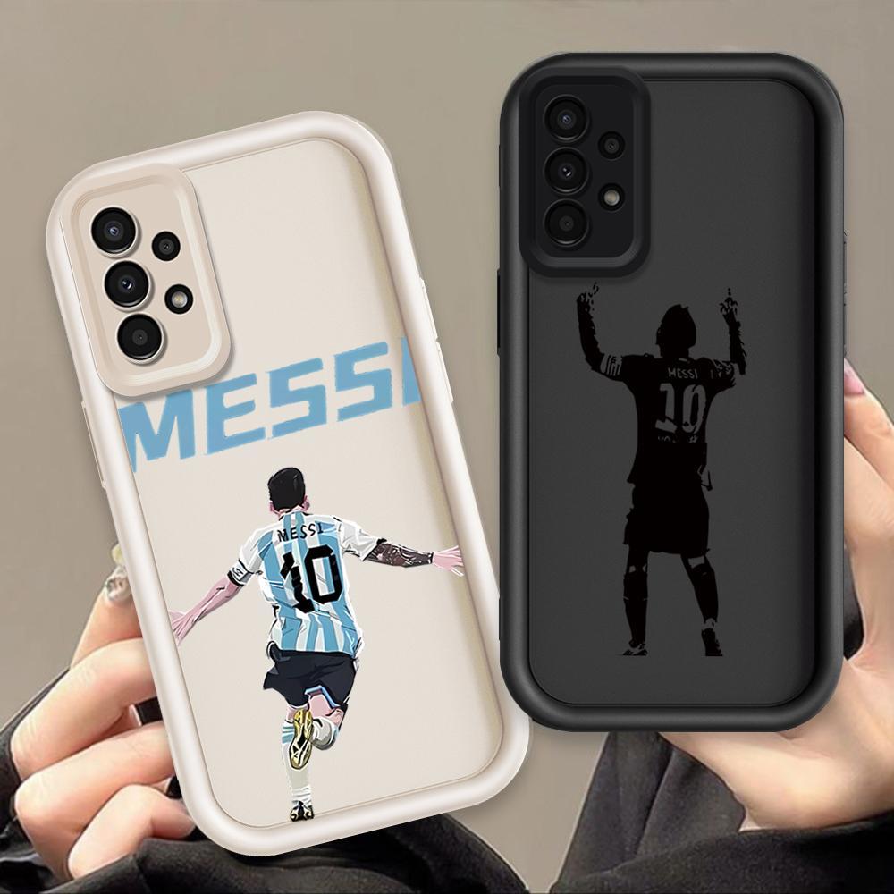 Ốp Lưng Cho Samsung A13 A23 A33 A32 A52 A52S 4G 5G Hoạt Hình Silicon Nghệ Thuật Mềm Ốp lưng TPU NO.10 Messi Bóng Đá Sinh Viên Mắt Thiên Thần Ốp Lưng Chống Sốc