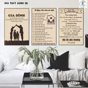 Tranh treo tường gia đình ý nghĩa fomex cung 5mm, nhiều kích thước lựa chọn cho không gian sống thêm ấm áp.