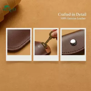 Giá đỡ chìa khóa bằng da PU Springevenstar với túi móc khóa tính năng kéo ra cổ điển để sử dụng hàng ngày Springevenstar