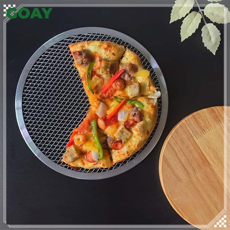 GOAY Nhôm Pizza Chảo Lưới Non Sti Khay Nướng Bánh 14 Inch Màn Hình Nhẹ Cho Vỏ Pizza giòn Trong Nhà Hàng Nhà Bếp VN