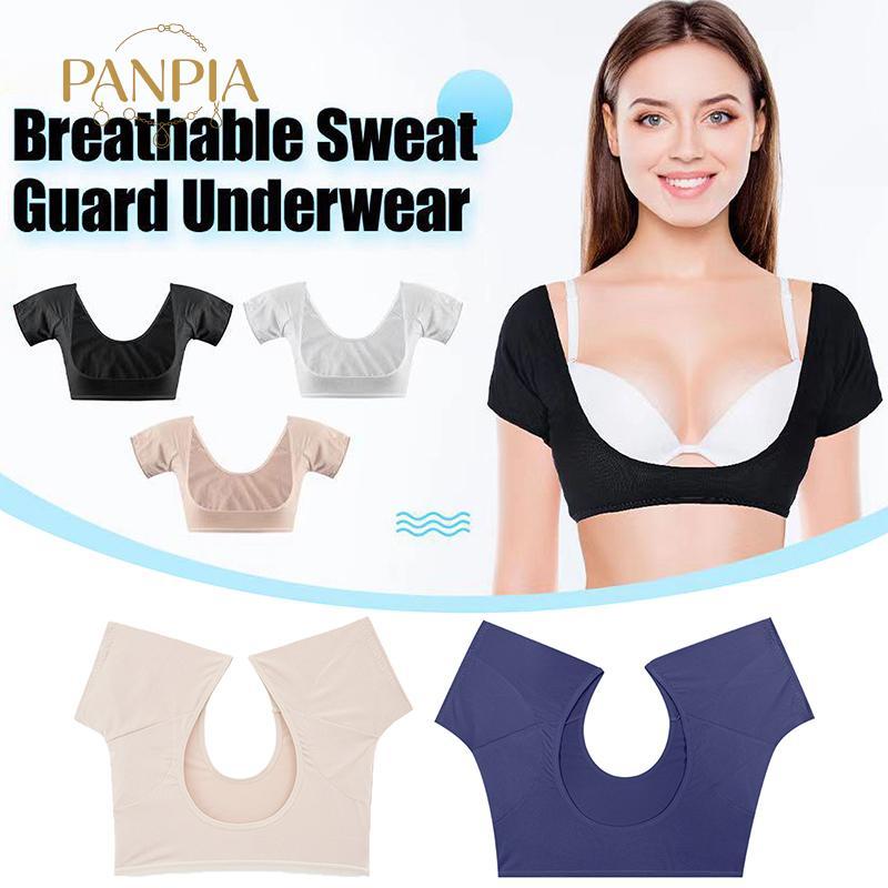 PNPIA- Áo Thun Hình Dạng Miếng Lót Mồ Hôi Có Thể Giặt Được Nách Mồ Hôi Miếng Lót Có Thể Tái Sử Dụng Nước Hoa Nách Thấm Hút Vệ Binh Lá Chắn Khử Mùi Cho Nữ Bé Gái