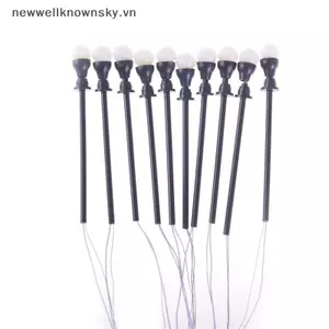 MỚI 10 Chiếc 1: 100 Đèn Mô Hình Đầu Đơn Đèn Sân Vườn Có Dây Và Bóng Đèn Đồ Chơi SKY