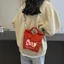 Túi thêu một vai dễ thương Phong cách Túi mua sắm thân thiện với môi trường Túi mua sắm Playful Girl Heart Túi đeo vai điện thoại di động