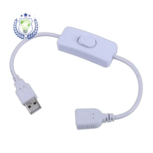 4BKI usb Switch Cable Trắng DC Switch Cable 5.5 * 2.1 DC Switch Cable Light Bar Switch Cable Black