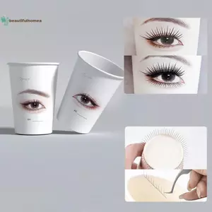 BeautifulHomeA 20 / 50 Cái Làm Đẹp Lông Mi Thực Hành Cốc Giấy Nối Mi Thực Hành Mới Bắt Đầu Lông Mi Đào Tạo Dùng Một Lần Cốc Giấy Đa Năng VN