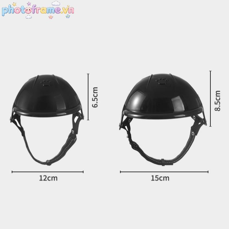 Photoframe Mũ bảo hiểm thú cưng an toàn cho chó mèo Xe máy sành điệu Mũ thể thao ngoài trời VN