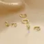 PNPIA- Nhỏ Sáng Bóng Zircon Hình Học Hoa Vòng Bông Tai Dành Cho Nữ Bé Gái Thời Trang Dự Tiệc Quyến Rũ Sang Trọng Trang Sức