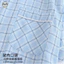 Quần ngắn tay kẻ sọc nhuộm sợi đơn giản dành cho nam Bộ đồ ngủ Cotton nguyên chất / Bộ đồ ngủ gạc đôi mùa hè / Phong cách mỏng thấm mồ hôi thoáng khí