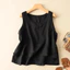 Áo Vest dây đeo hai vai bằng vải lanh Cotton VN, phong cách nữ, phong cách nghệ thuật cổ điển, dễ mặc thường ngày, phiên bản rộng rãi, phong cách mới 2025.