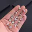 AN.MART Bướm Trái Tim Mặt Dây Chuyền Bụng Nút Nhẫn Nữ Bé Gái Thời Trang Thép Không Gỉ Zircon Rốn Nhẫn Cơ Thể Xuyên Trang Sức Quà Tặng VN