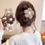 AN.MART Vintage Lớn Sang Trọng Hoa Kẹp Tóc Bé Gái Thanh Lịch Đuôi Ngựa Bím Vuốt Tóc Dubill Kẹp Bé Gái Mũ Đội Đầu Quà Tặng VN