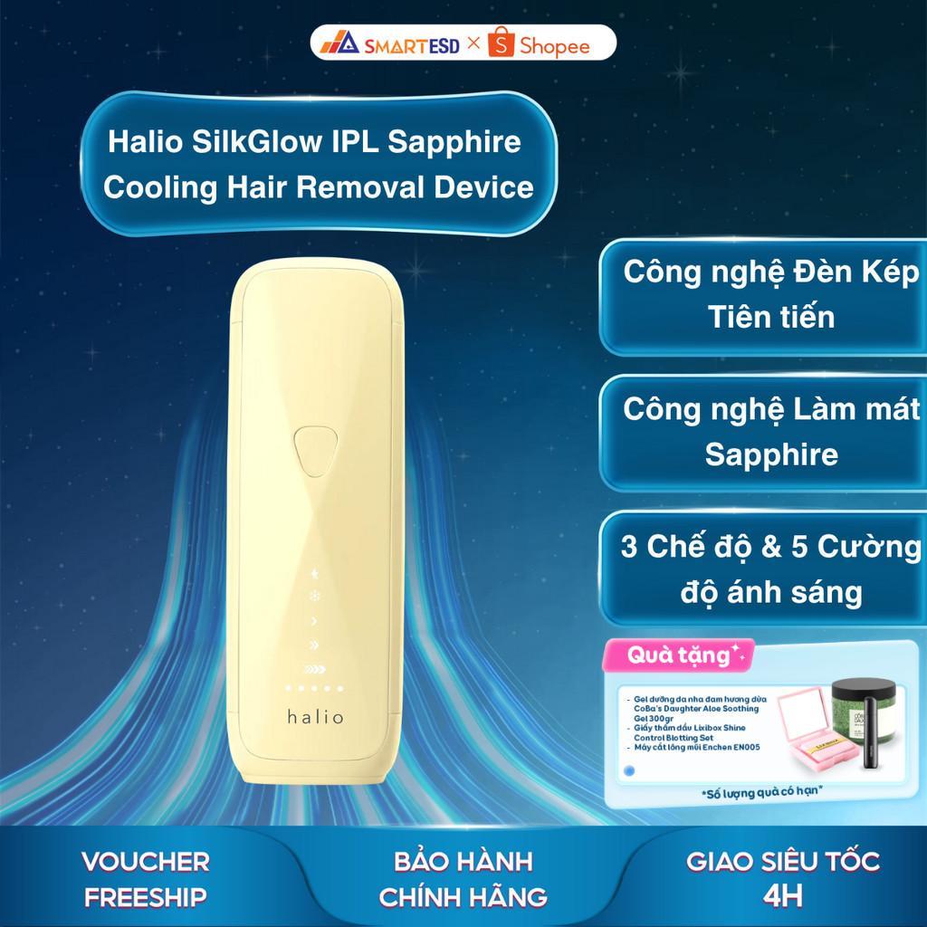 Máy Triệt Lông Halio SilkGlow IPL Sapphire Cooling Hair Removal Device, Bảo hành chính hãng 24 Tháng