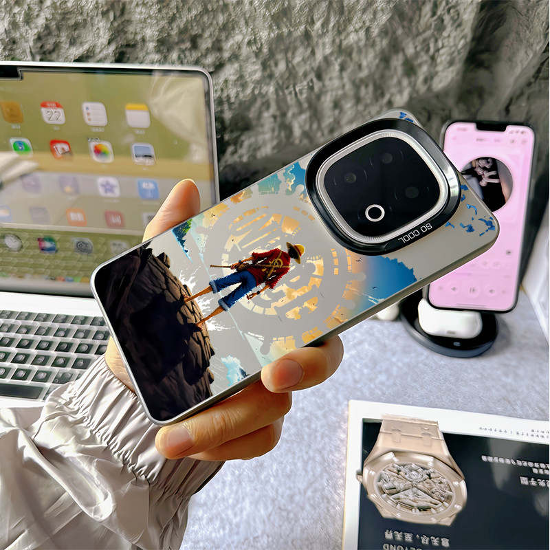 Dành cho IQOO 15 Ultra / 15R / 13 / 12 / Z11 Turbo / Z10 Turbo + Ốp điện thoại cứng One Piece Luffy / IQOO Neo 11 / Neo 10 Z9 Turbo Z9 Z10X Neo 9 Pro Vỏ IQOO chống sốc