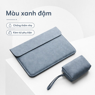 Túi da PU đựng laptop 13.6-14.2 inch chống thấm nước, thiết kế đơn giản, tùy chọn màu sắc