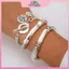 MYPANDA 3 Cái / bộ Vintage OT Bule Đồng Xu Mặt Dây Chuyền Vòng Tay Cho Nữ Goth Mở Charm Lắc Tay Cặp Đôi Bạn Bè Món Quà Trang Sức.