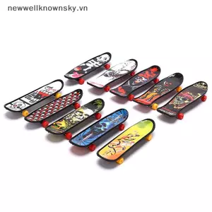 MỚI Nhựa Mini Skate Ngón Tay Trượt Ván Ngón Tay Đồ Chơi Mới Lạ Cho Bé Trai Quà Tặng SKY