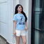 （Giao hàng 24h）Angela Áo thun nữ Babytee Local brand cotton con chó bóng chày dễ thương, siêu cute TSP0133