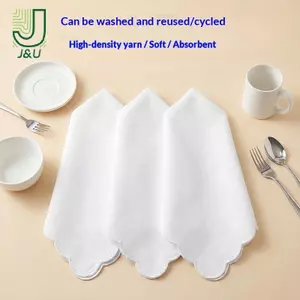 Khăn tay Cotton Thi trắng nguyên chất 30cm cao cấp Vải bền phong cách cổ điển di động cho phòng tập thể dục du lịch ngoài trời