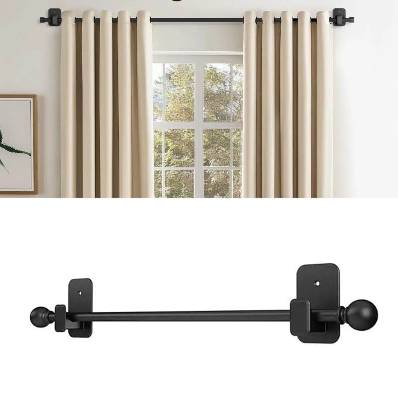Giá đỡ thanh treo rèm cửa sổ khoan Fir 2 để lắp đặt an toàn