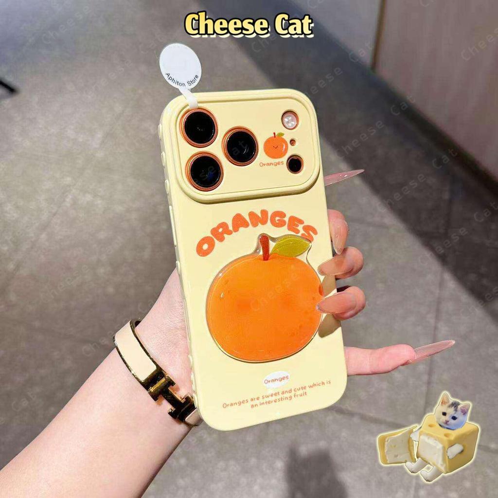 Thay đổi thành 17 Pro Max việt quất Ổi trái cam Ốp điện thoại hình quả lê cho iPhone 13 14 15 Plus 16 17 Pro Max