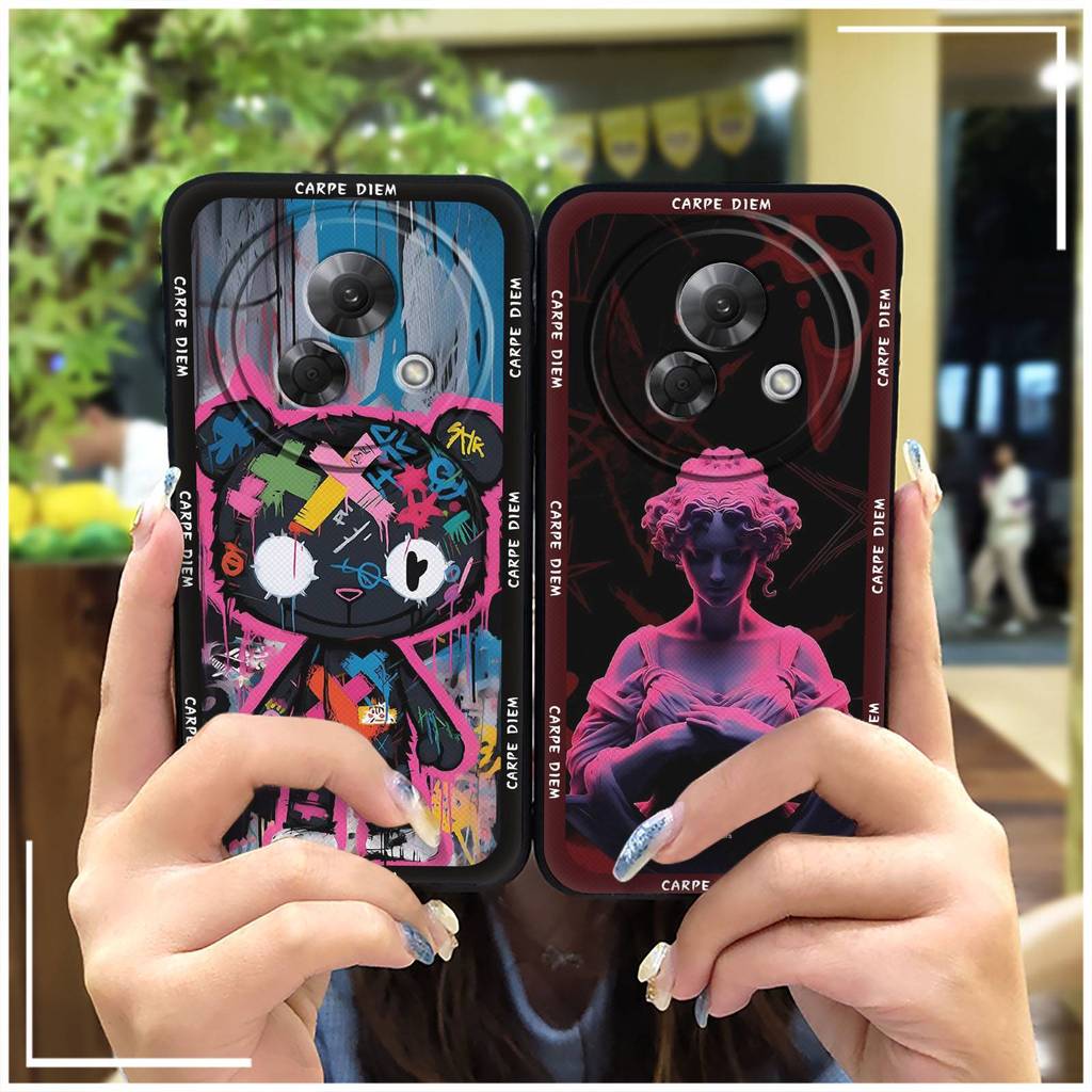 Ốp lưng chống sốc Meizu Lucky08 TPU bọc toàn diện, chống bụi bẩn, chống thấm nước, họa tiết graffiti hoạt hình thời trang