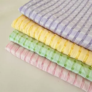 Thoáng Khí Rỗng Kẻ Sọc Áo Sơ Mi Quần Áo Quần Vải Handmade diy Túi Rèm Bao Vải Mát 6.4