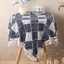 XYLBY14 Vải Lanh Cotton Khăn Trải Bàn Vuông Cao Cấp Ký Túc Xá Chống Bụi Che Khăn Ánh Sáng Sang Trọng Bàn Cà Phê Nhỏ Tươi Người Ảnh Hưởng