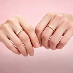Nhẫn cặp đôi HelloKittyl dễ thương Thời trang ngọt ngào Mã thông báo phù hợp tinh tế cho bạn gái Quà tặng 520