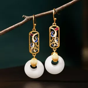 Xiaohongshu Blogger Đề Nghị Quốc Gia Hợp Thời Trang Phụ Kiện Cao Cấp Cảm Giác Mặt Tròn Mỏng Hơn Nhìn Giả Ngọc Lạnh Men Khóa An Toàn Bông Tai 2026-6-1