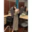Thời trang mùa hè Slimer Look Casual Sọc Sling Váy dài vừa vặn