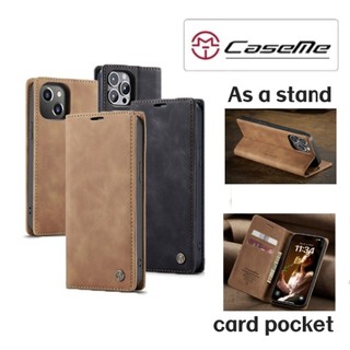 CaseMe Sang Trọng Lật Da Ốp Lưng Điện Thoại iPhone 17 Pro Max 16 15 14 13 12 11 Pro Max Ví Khe Cắm Thẻ Trường Hợp Bao Da