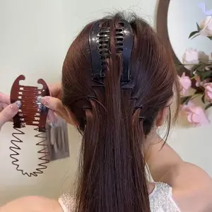 AqToCna Thời Trang Mới Lớn Chuối Kẹp Dọc Kẹp Tóc Đuôi Ngựa Kẹp Tóc Nữ AqToCna